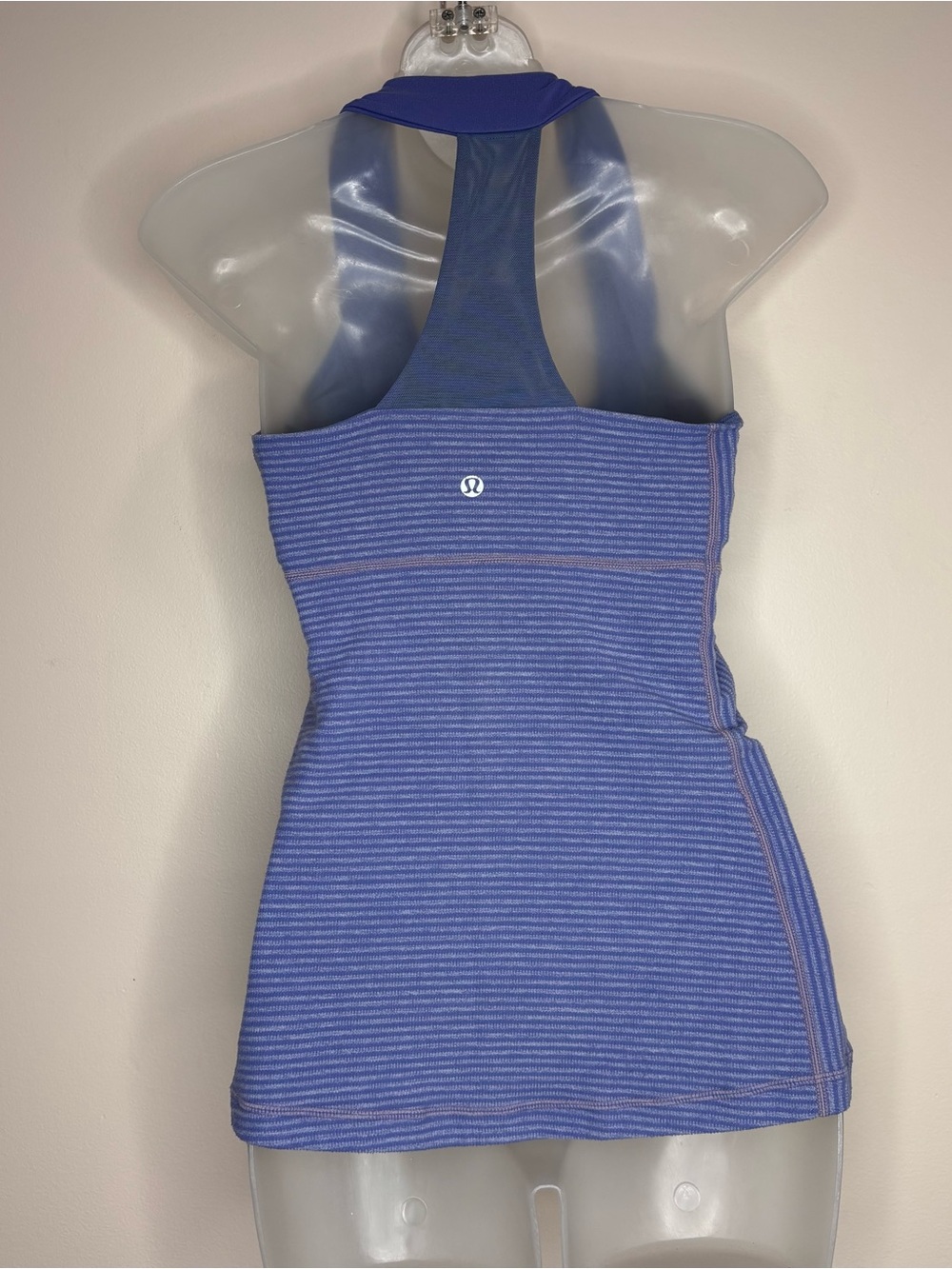 lululemon athletica Purple Striped Racerback tank top shirt workout size 6